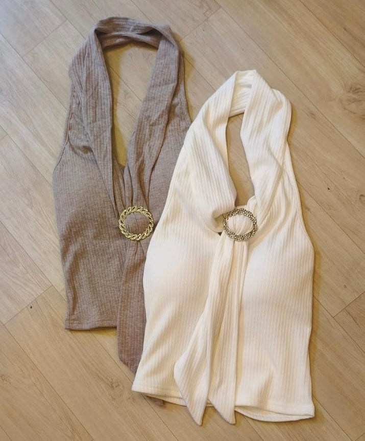 Oscar halter neck top