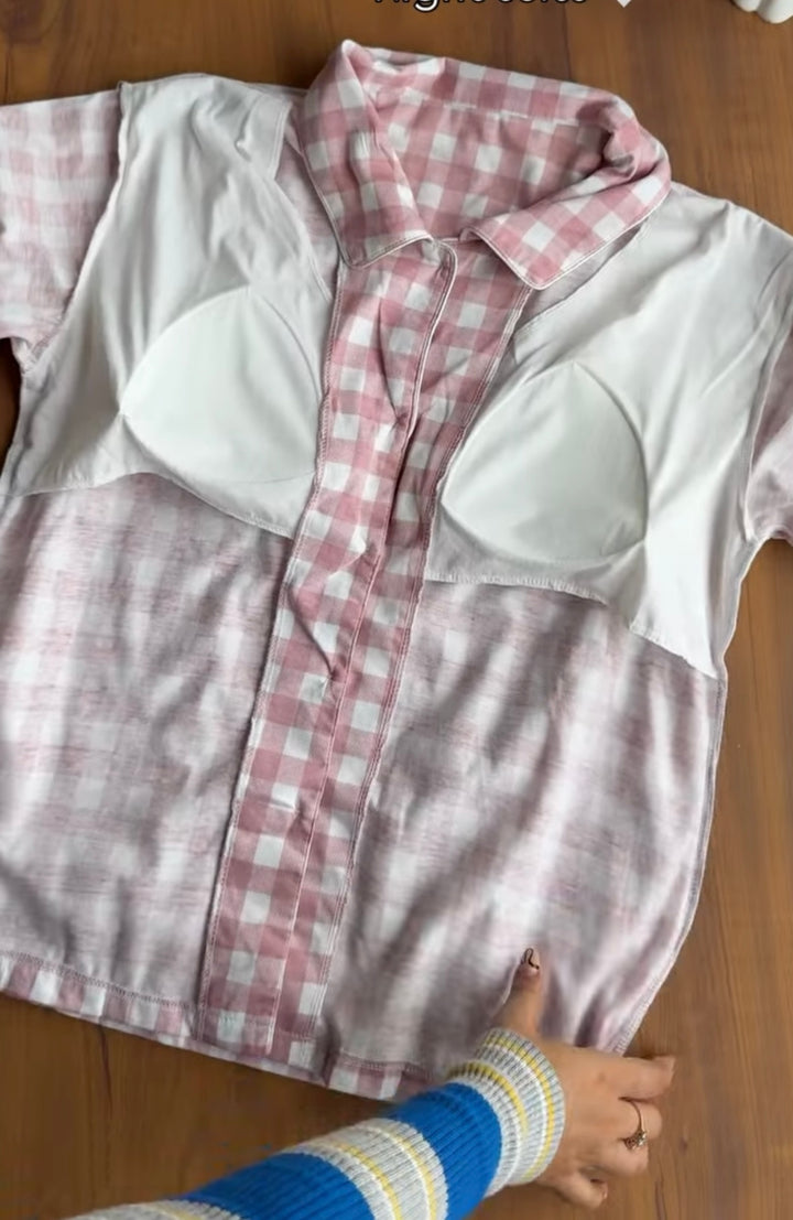 Snac Built in bra night suit