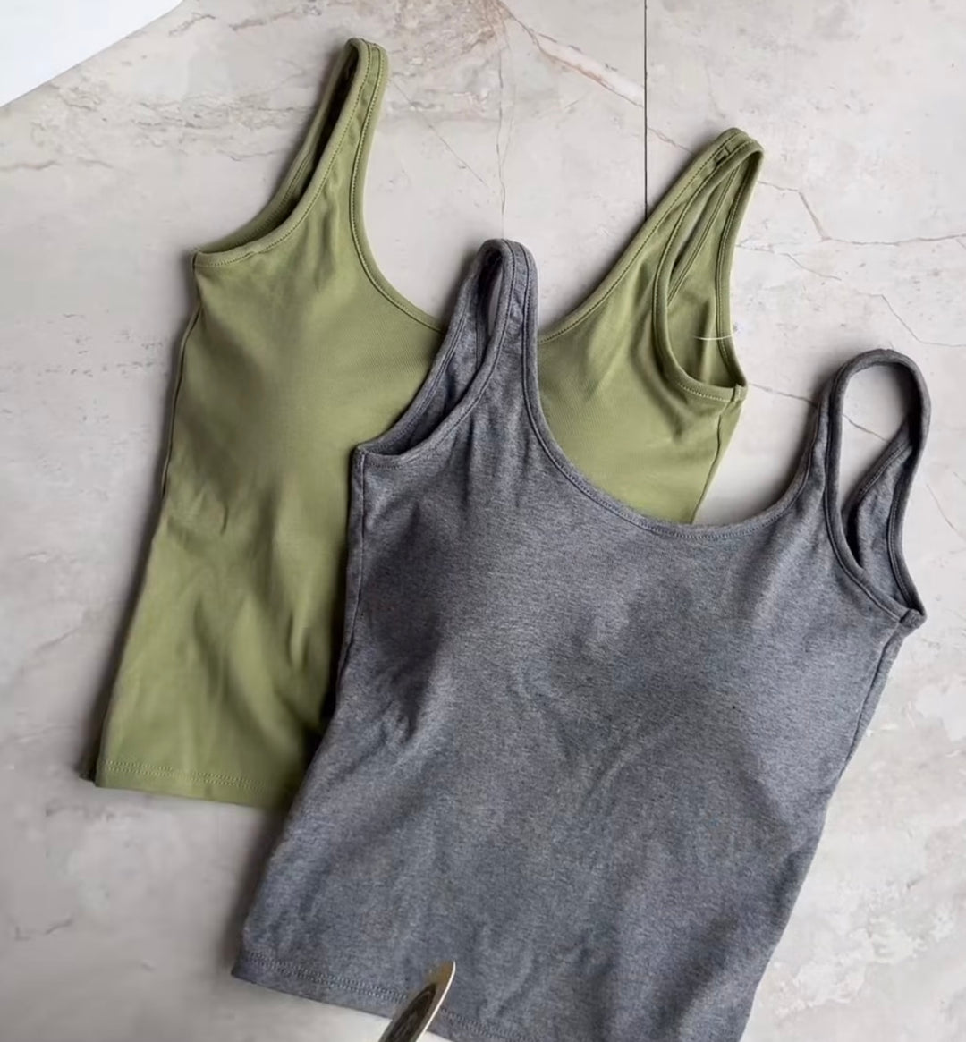 Trudie built in bra top