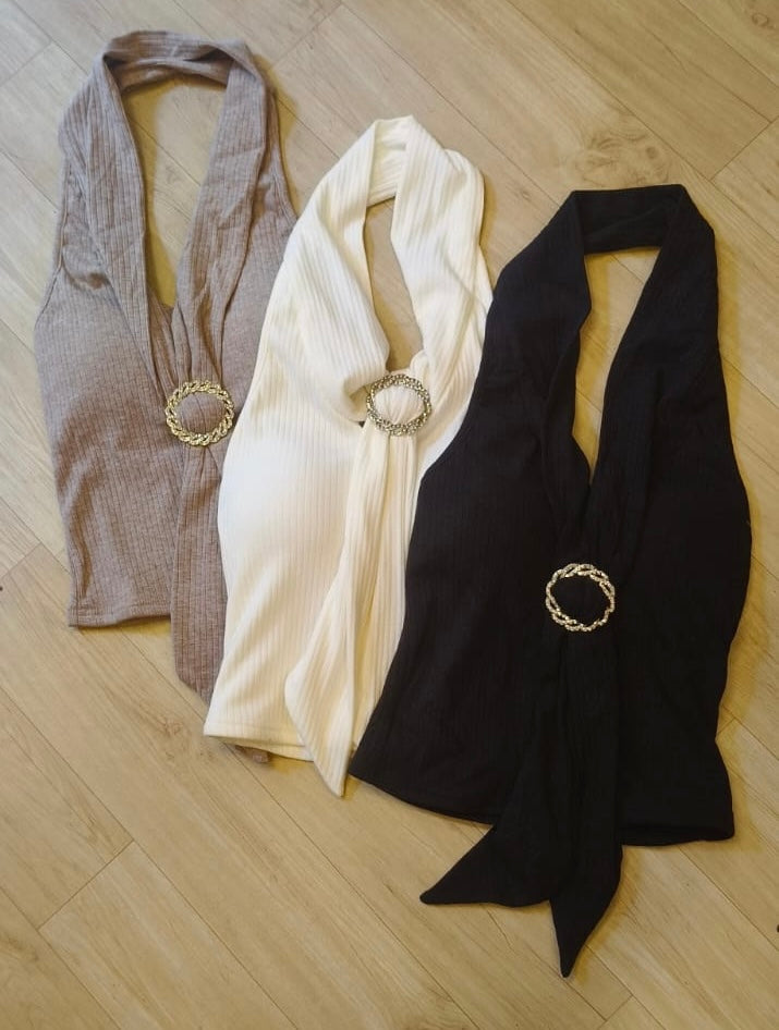 Oscar halter neck top