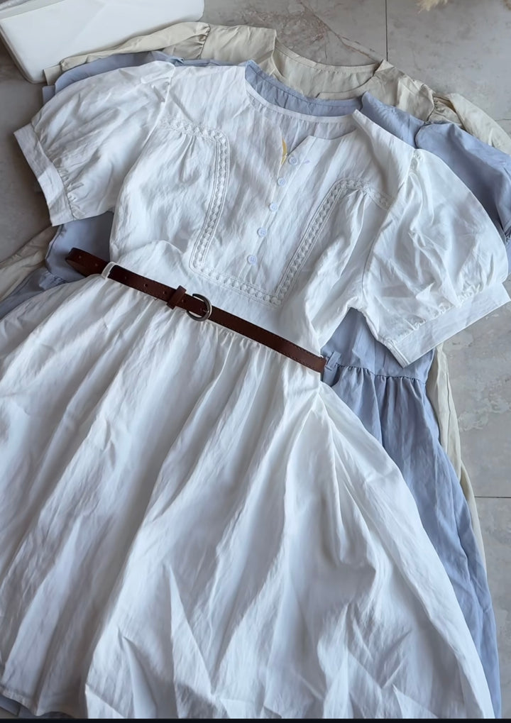Summery Cotton belted dress