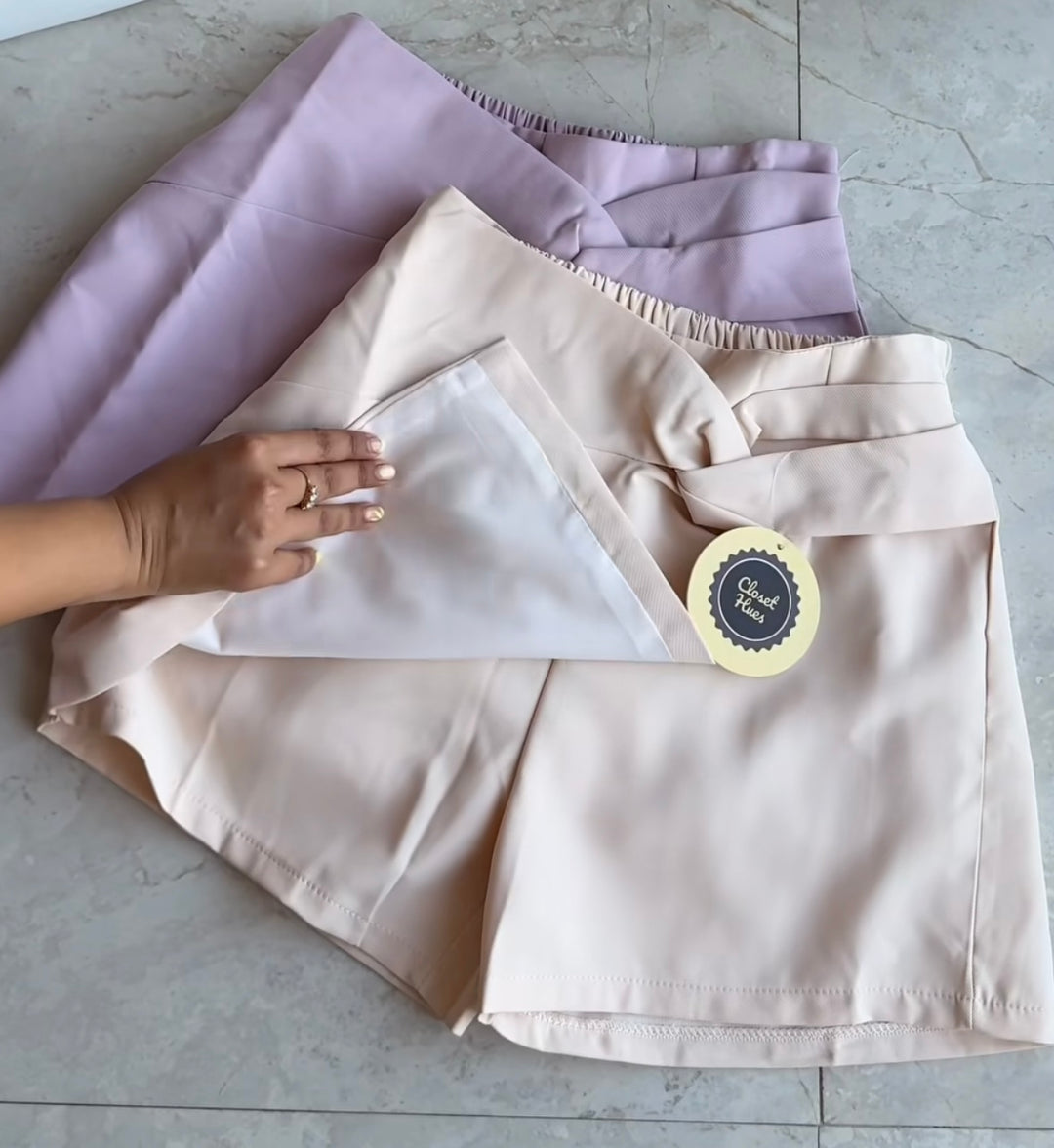 Twist waist skorts