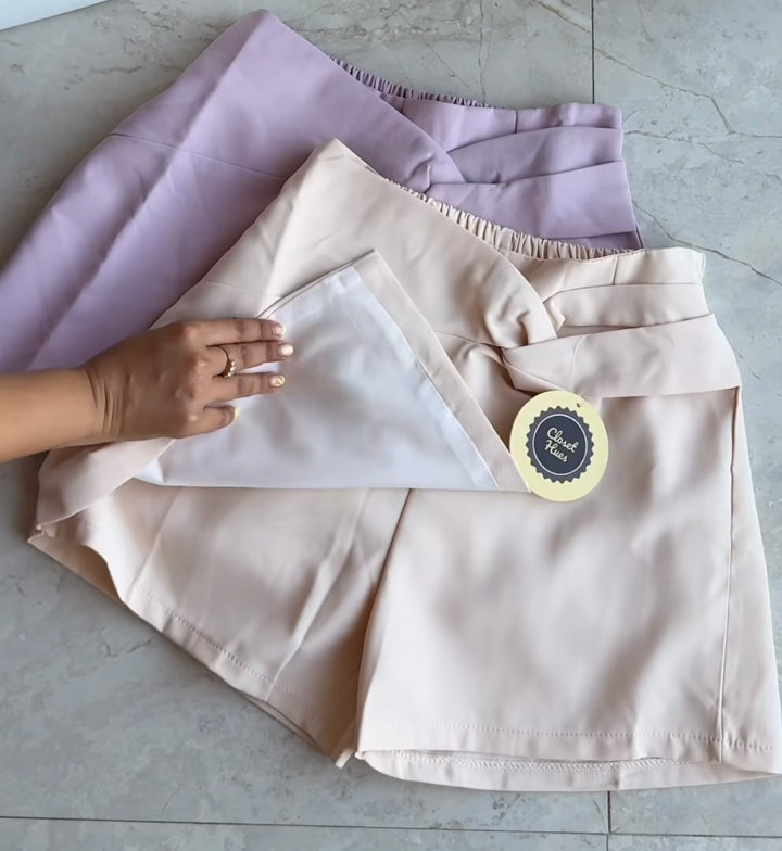Twist waist skorts