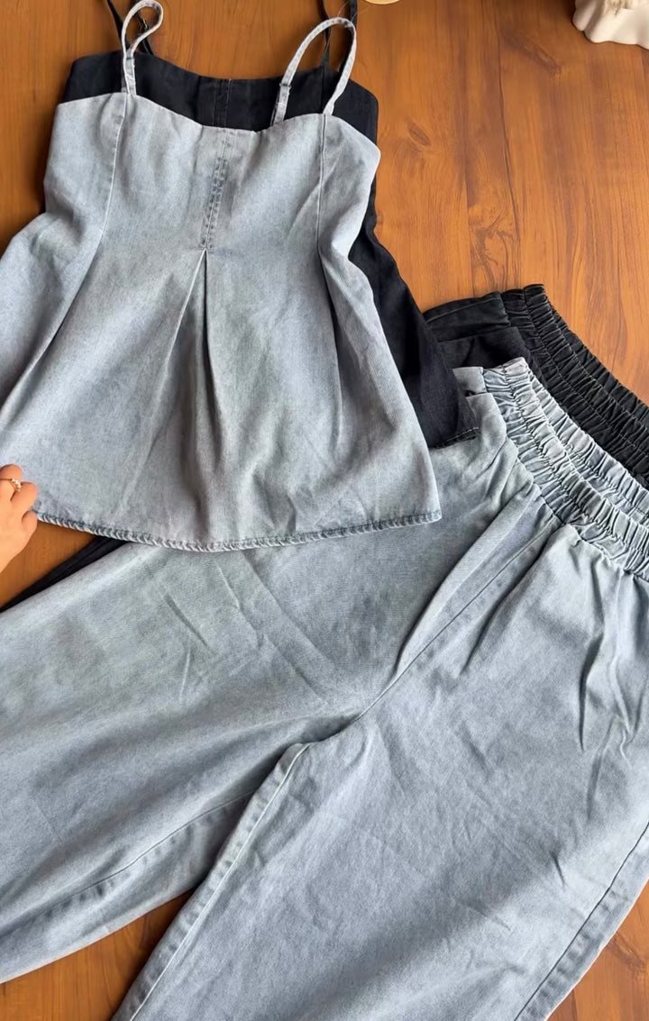 Ash denim coord set