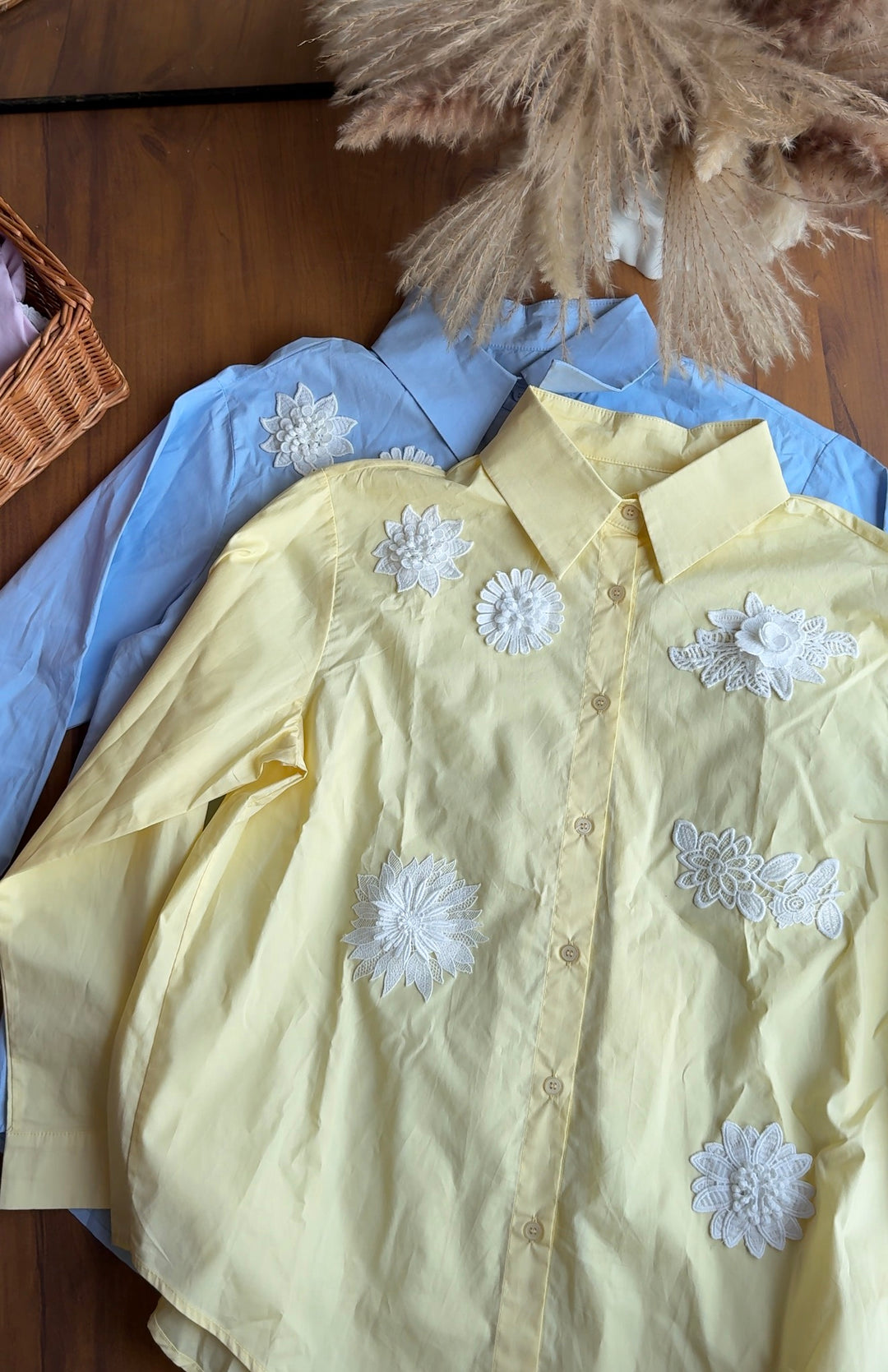 Ian floral patchwork shirt