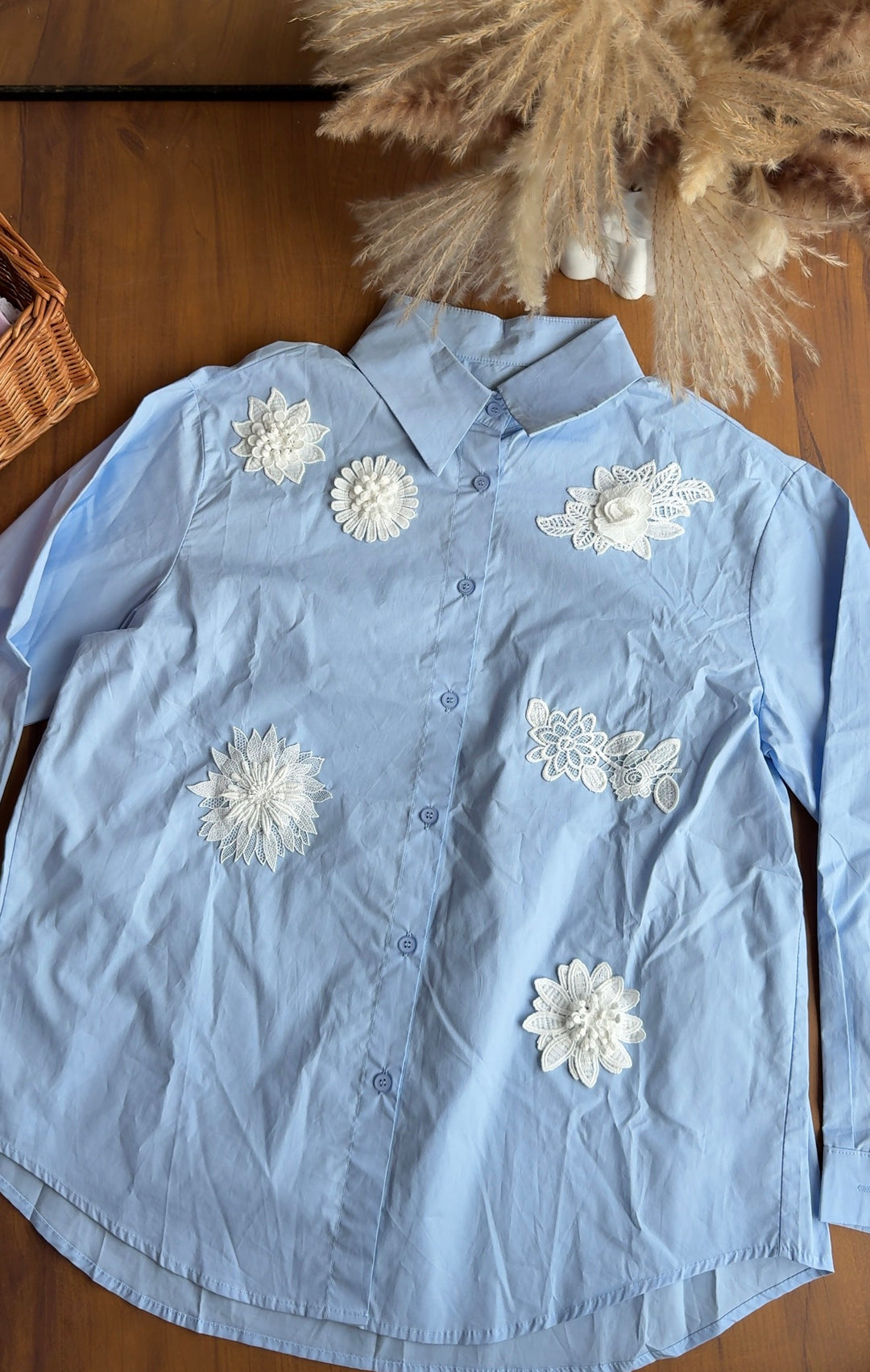 Ian floral patchwork shirt