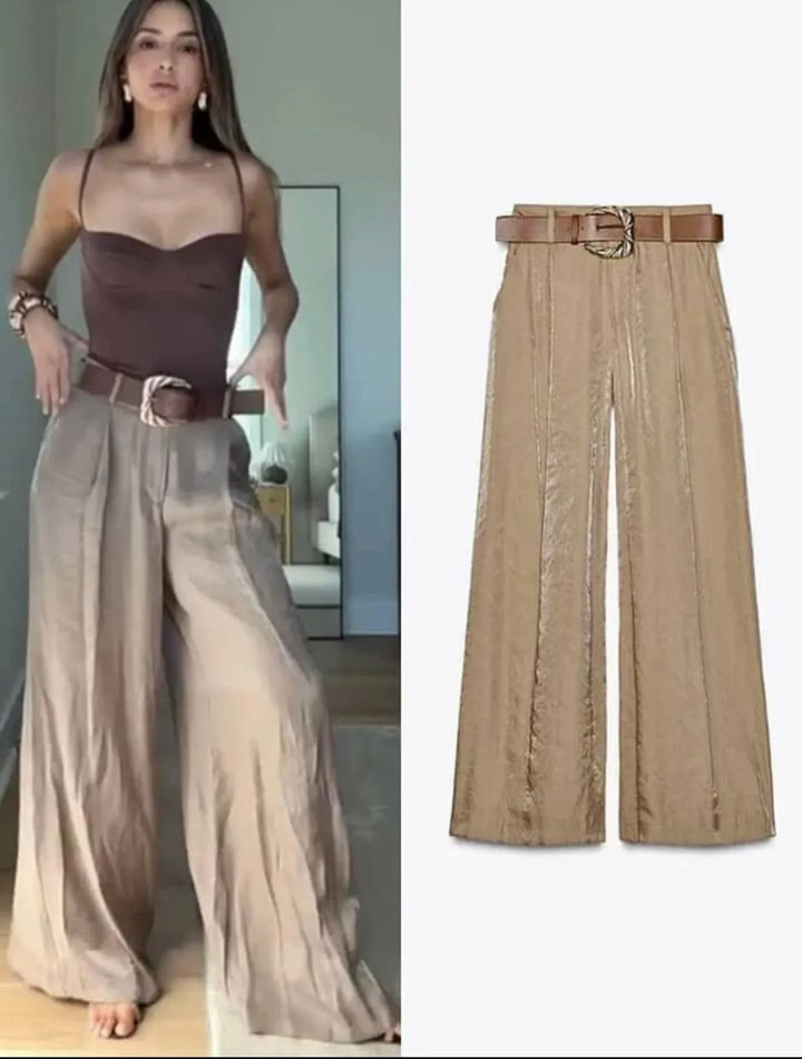 Mose high waist belted pants