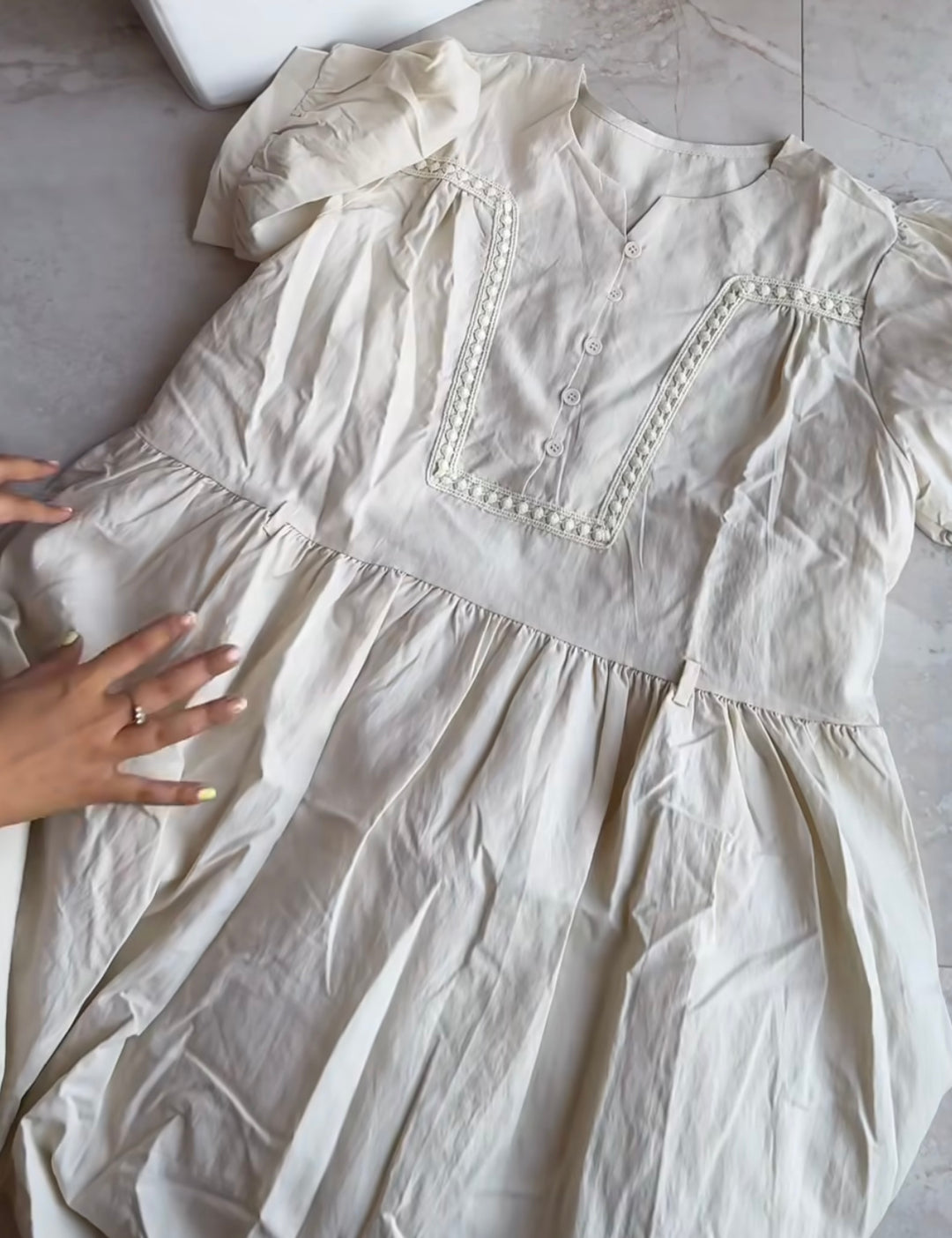Summery Cotton belted dress