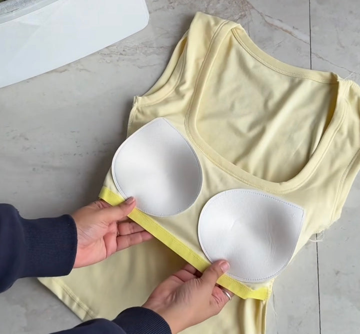Isobel built in bra top