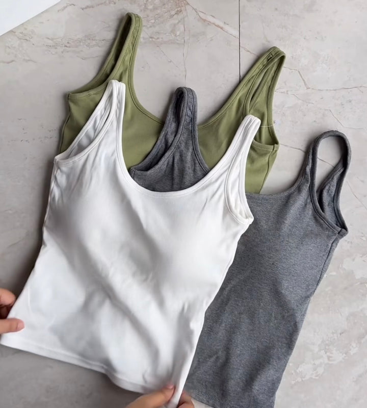 Trudie built in bra top