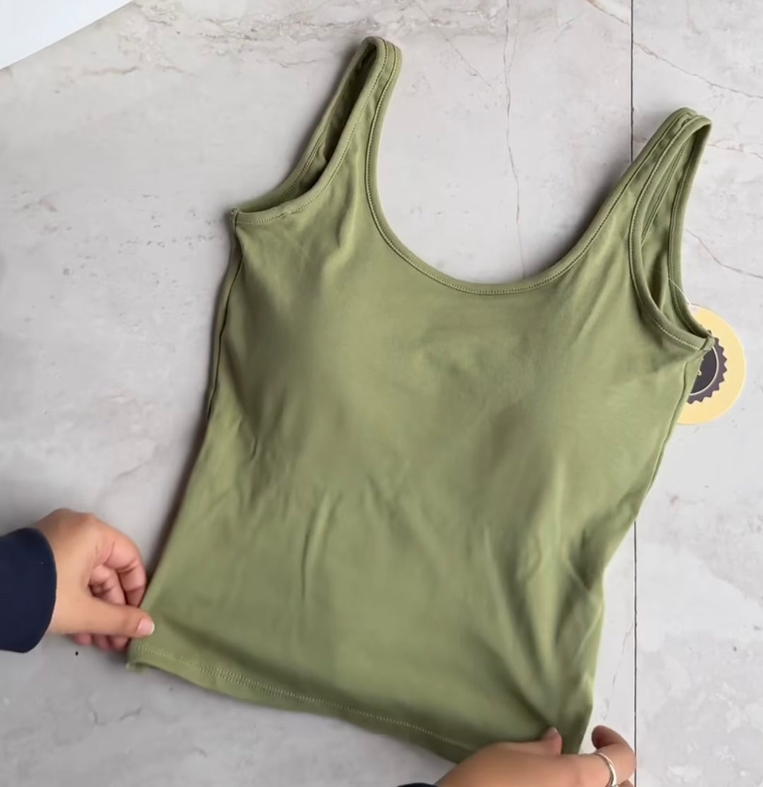 Trudie built in bra top