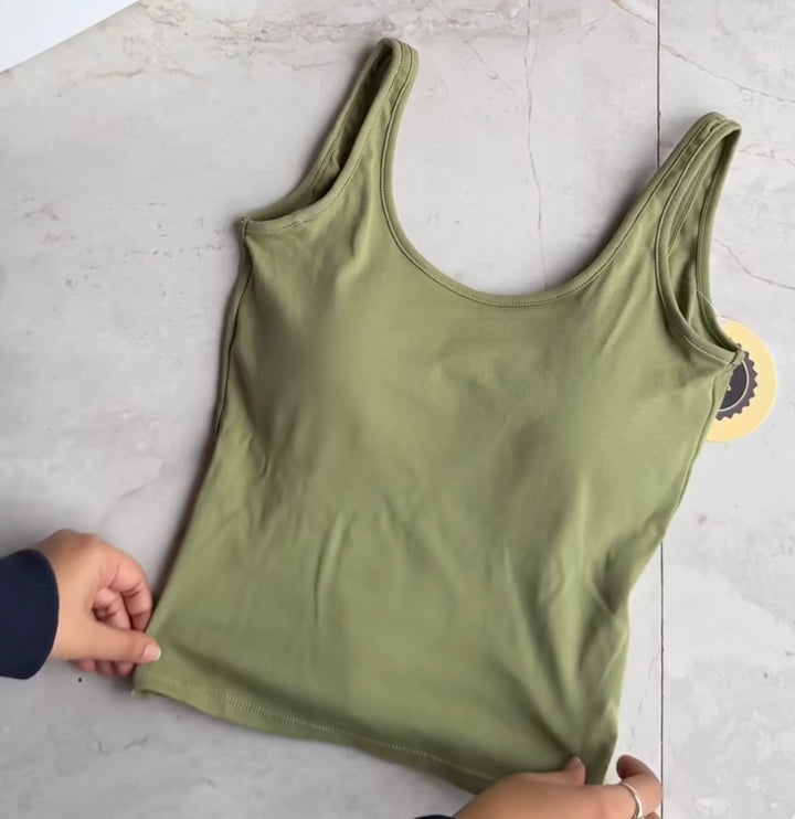 Trudie built in bra top