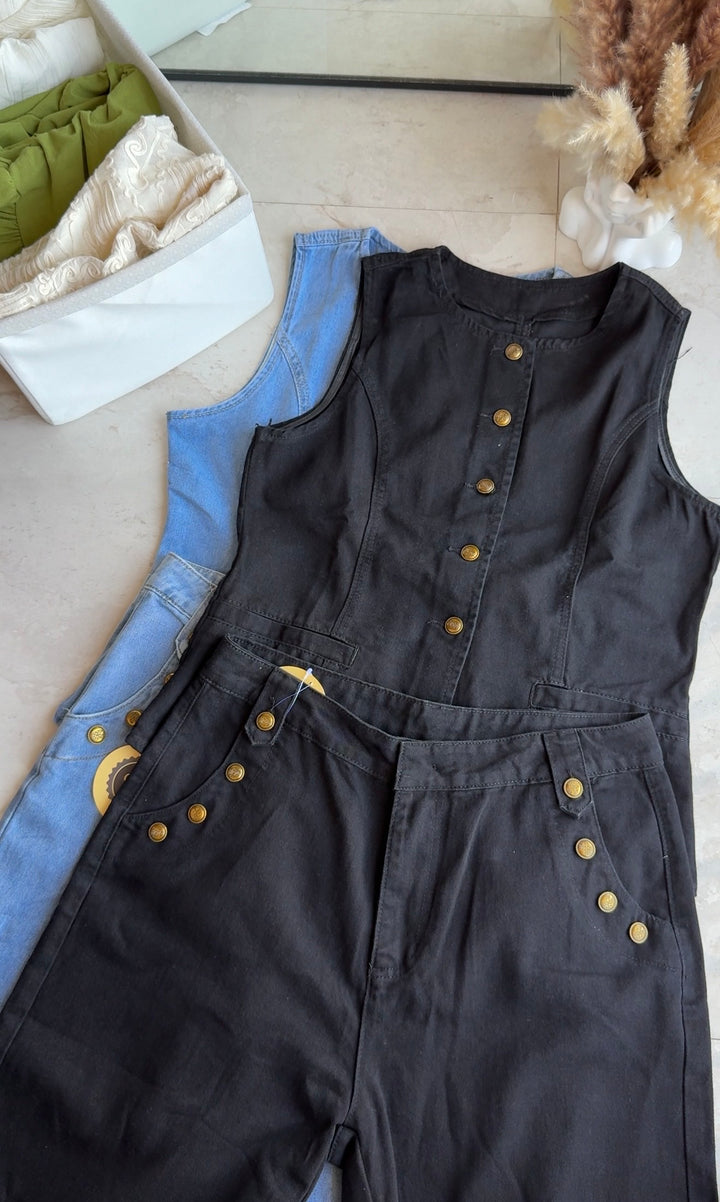 Stack denim Coord set- pre order