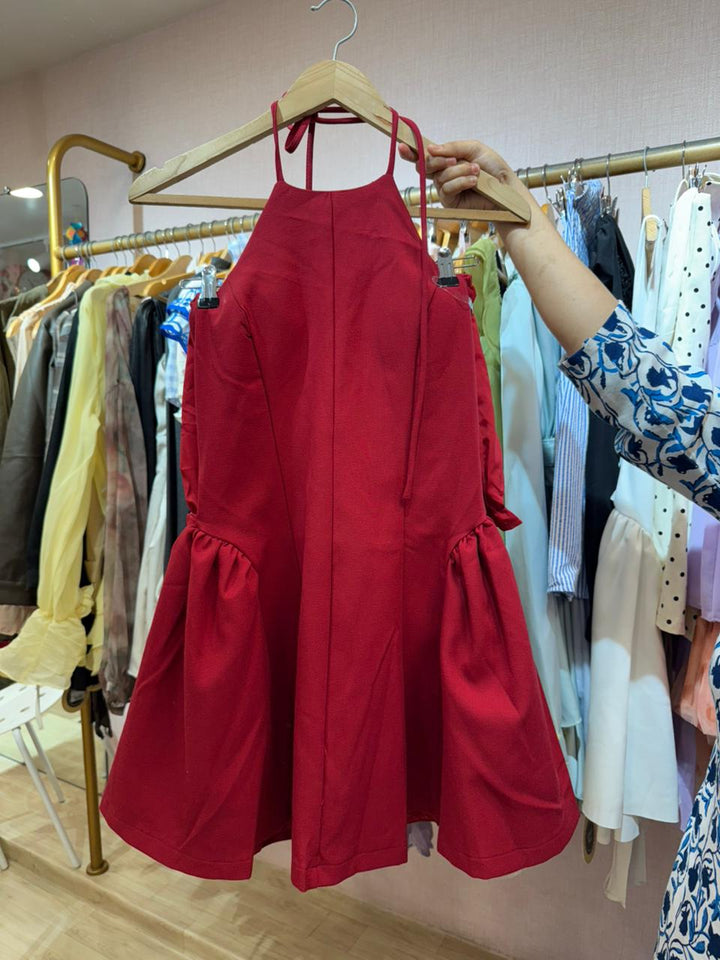 Steeve halterneck padded dress