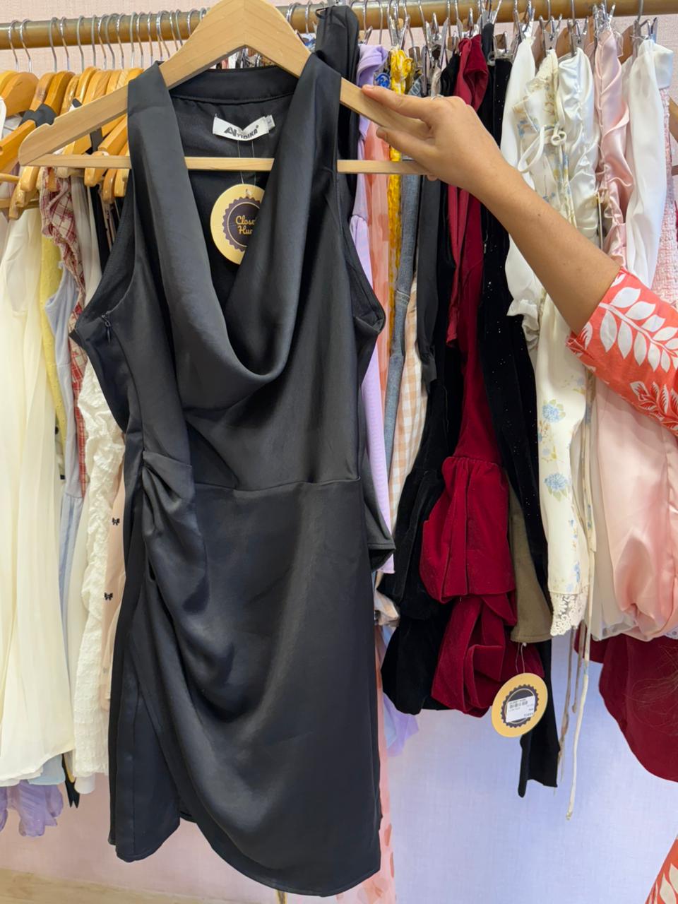 Meghan  silk satin dress