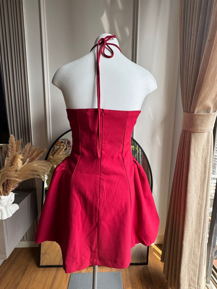 Steeve halterneck padded dress