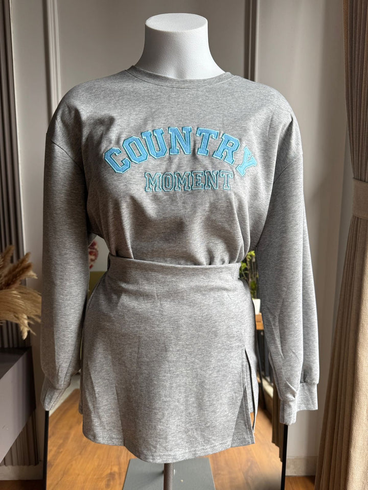 Countryside sweatshirt with skorts