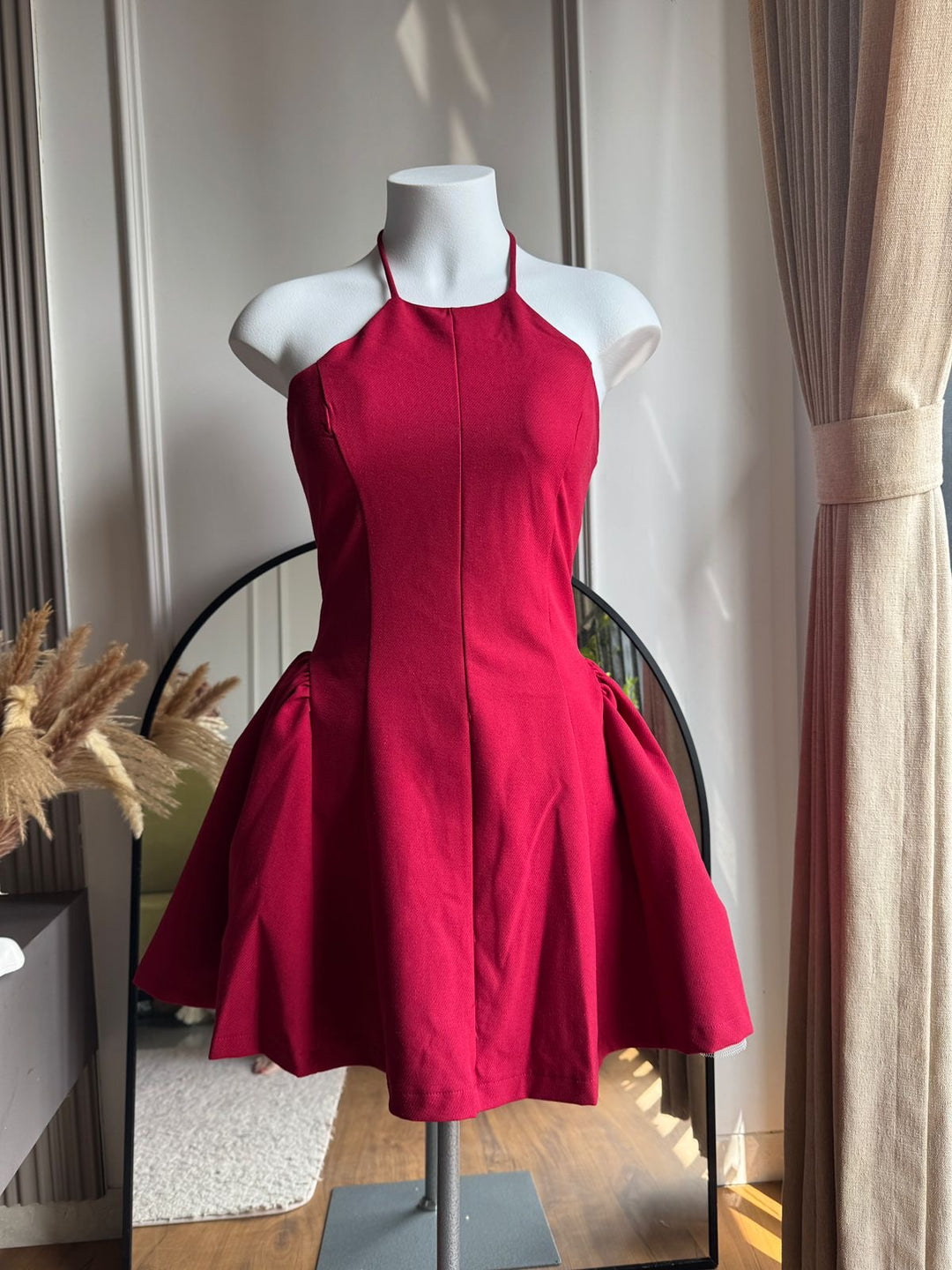 Steeve halterneck padded dress