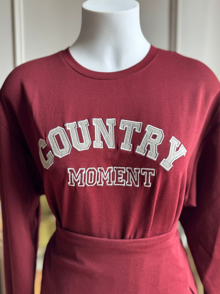 Countryside sweatshirt with skorts