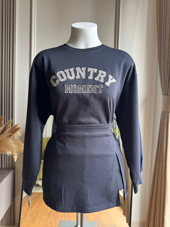 Countryside sweatshirt with skorts