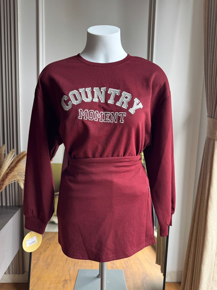 Countryside sweatshirt with skorts