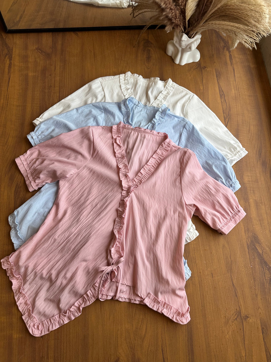Monica ruffle top
