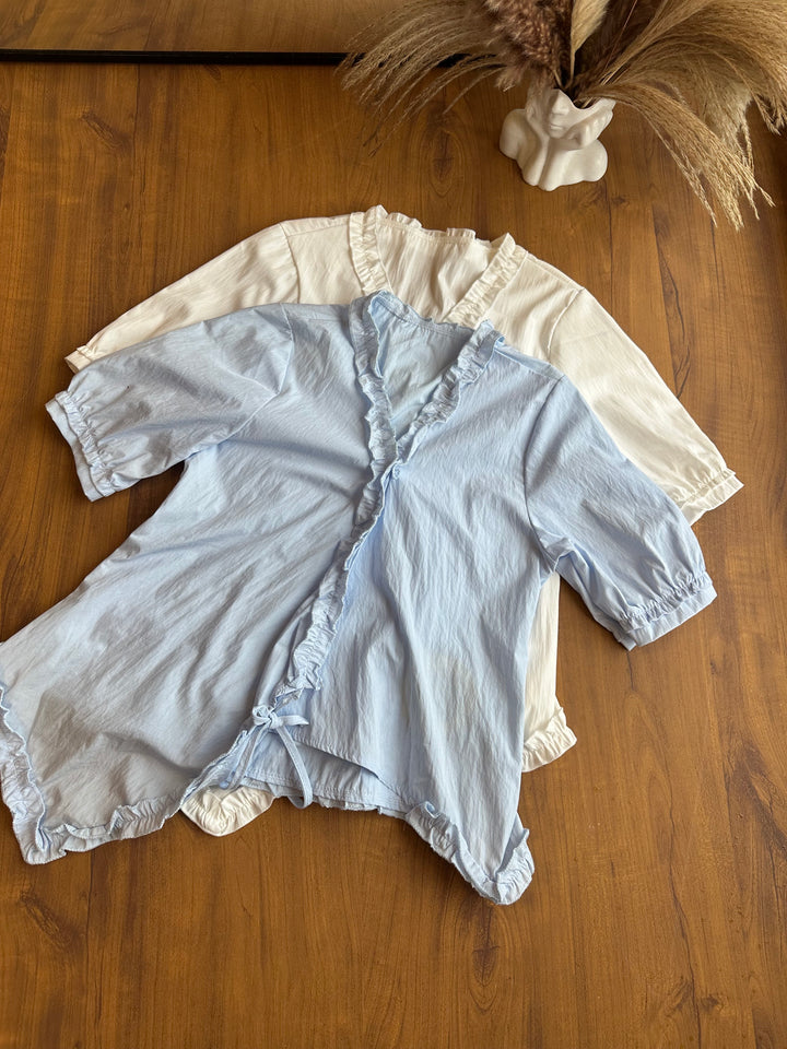 Monica ruffle top