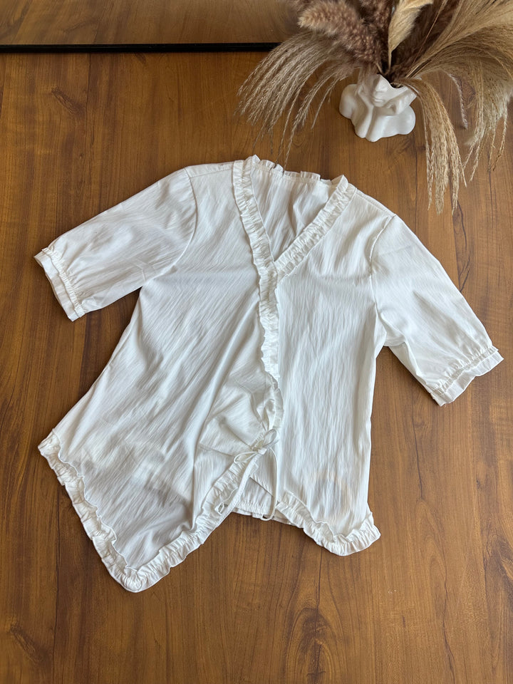 Monica ruffle top