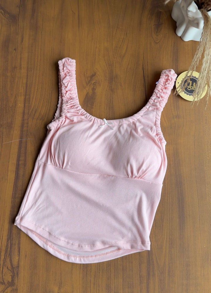 Hayley built in bra top