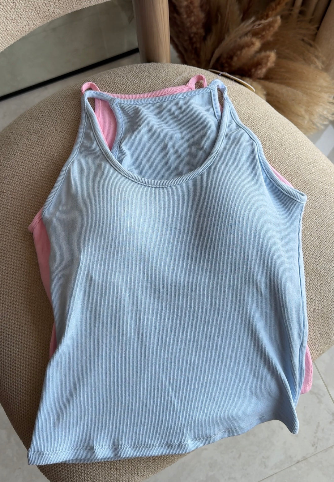 Fate built in bra tank tops