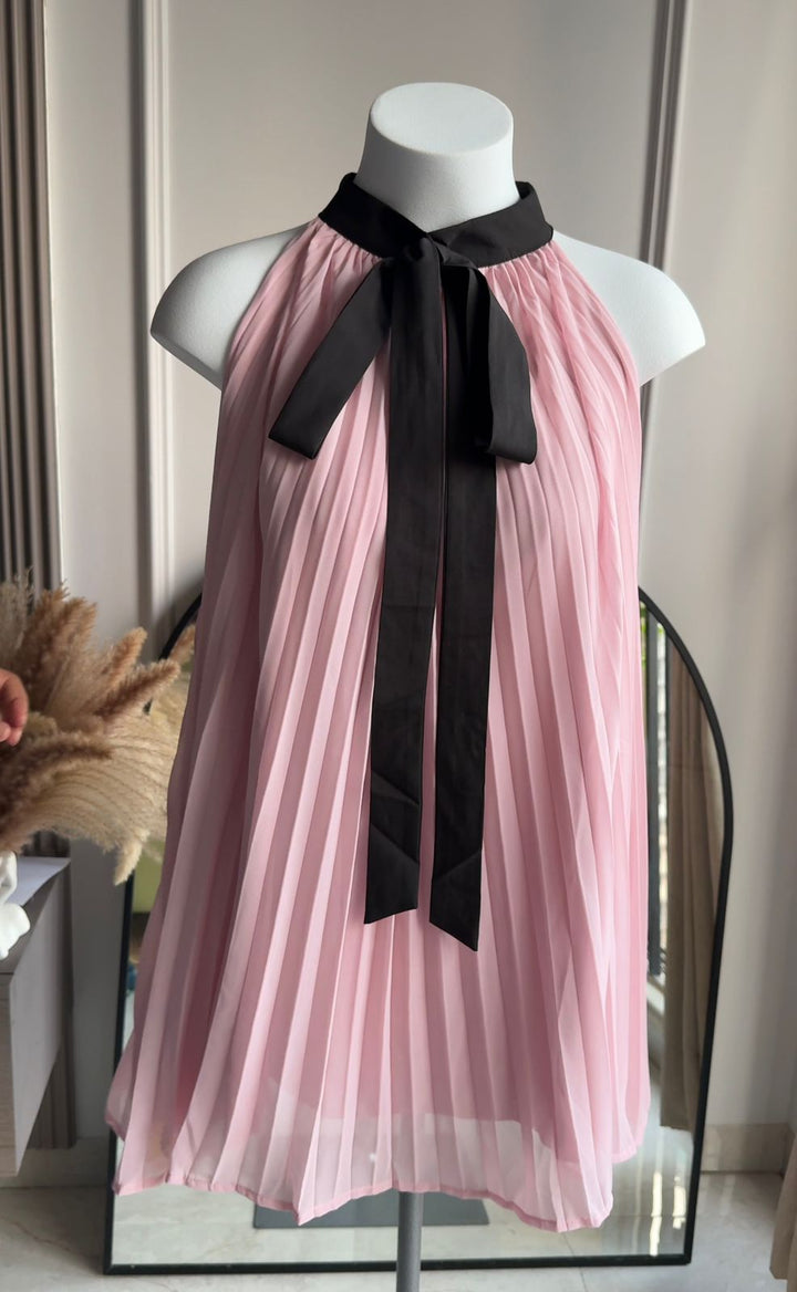 Theodora pleated dress