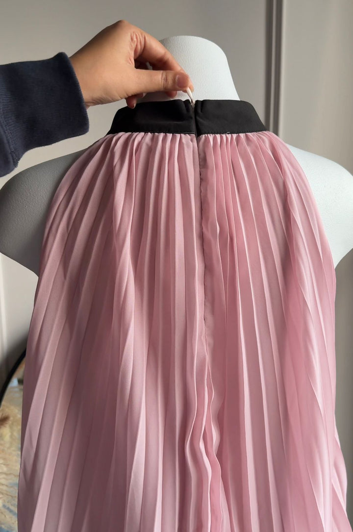 Theodora pleated dress