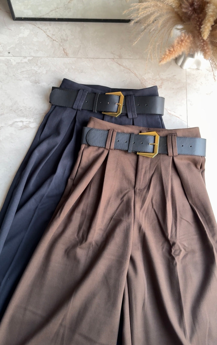 Jackson high waist belted pants