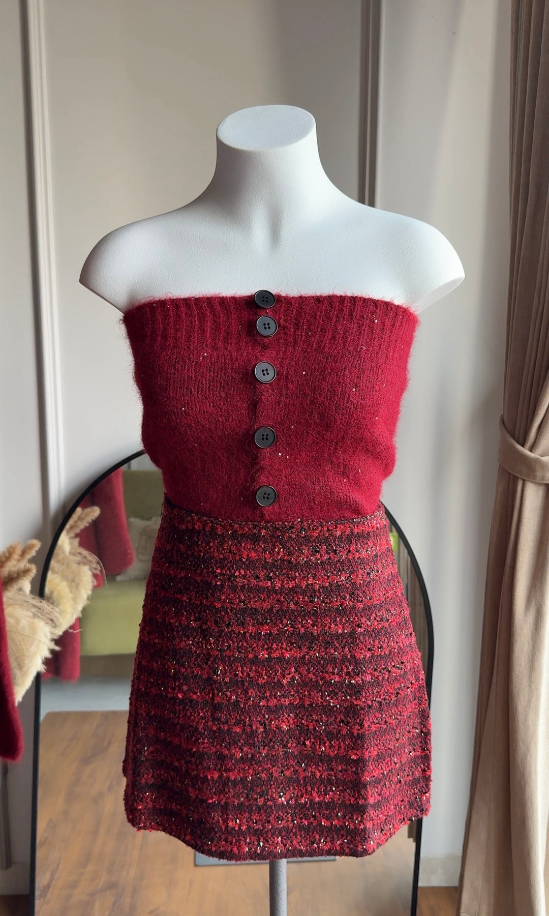 Merry three piece coord set with scarf-Preorder