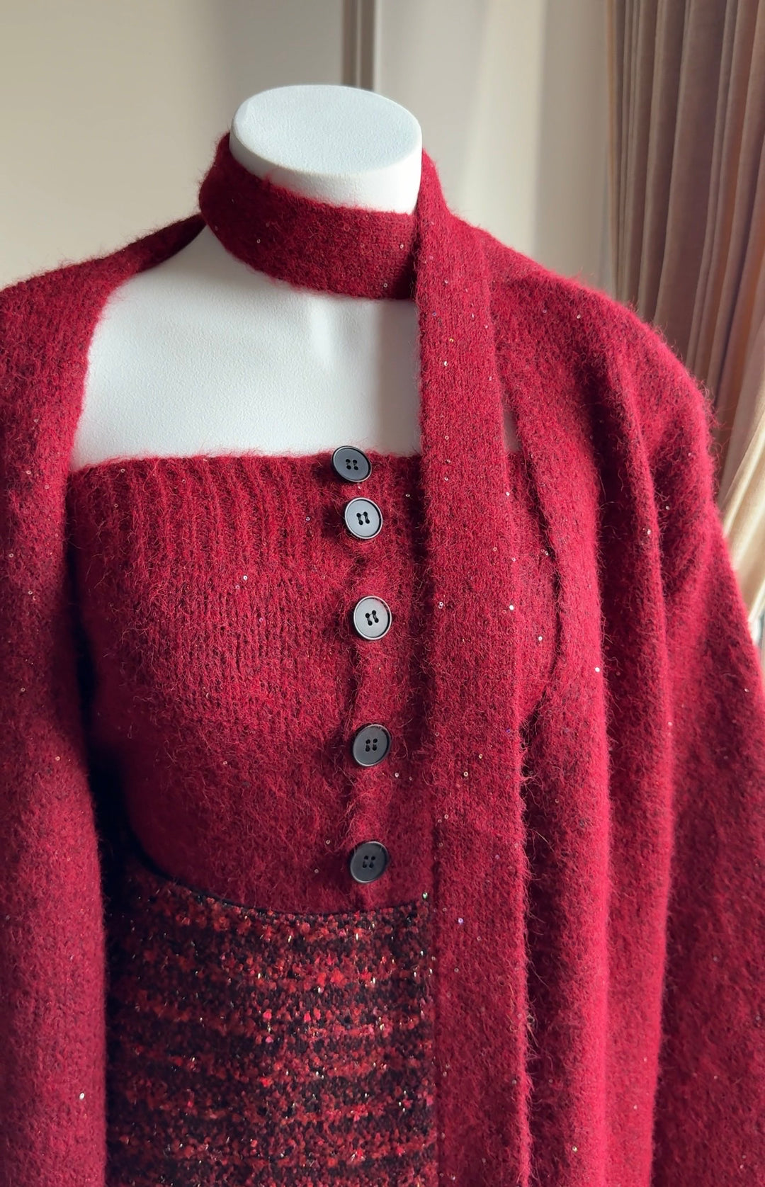 Merry three piece coord set with scarf-Preorder