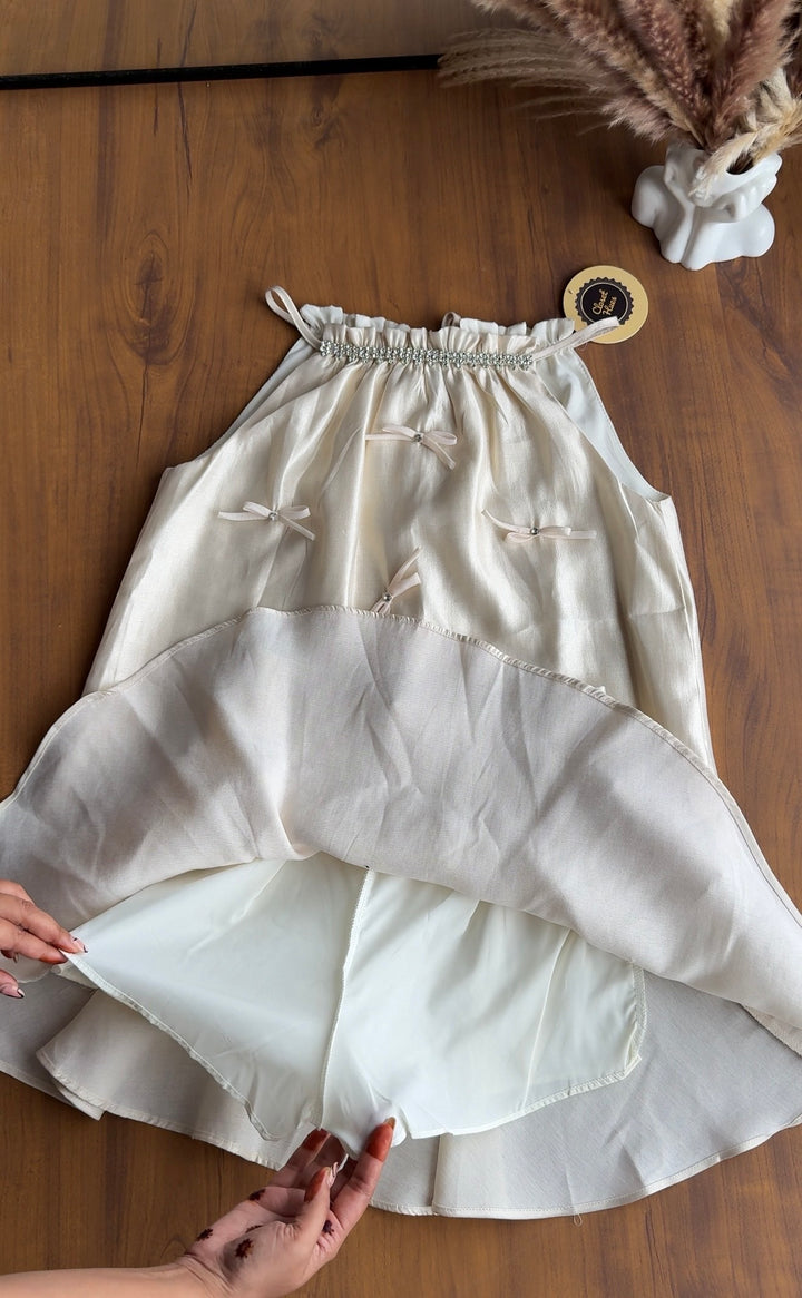 Glaze organza halter neck coord