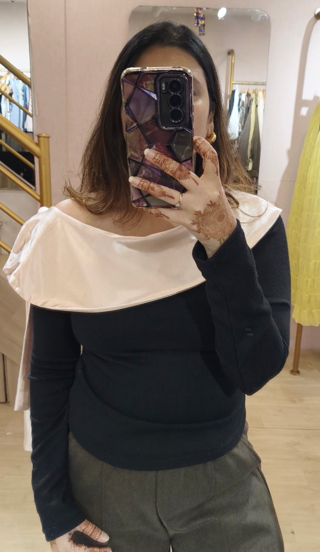 Dove knitted one shoulder top