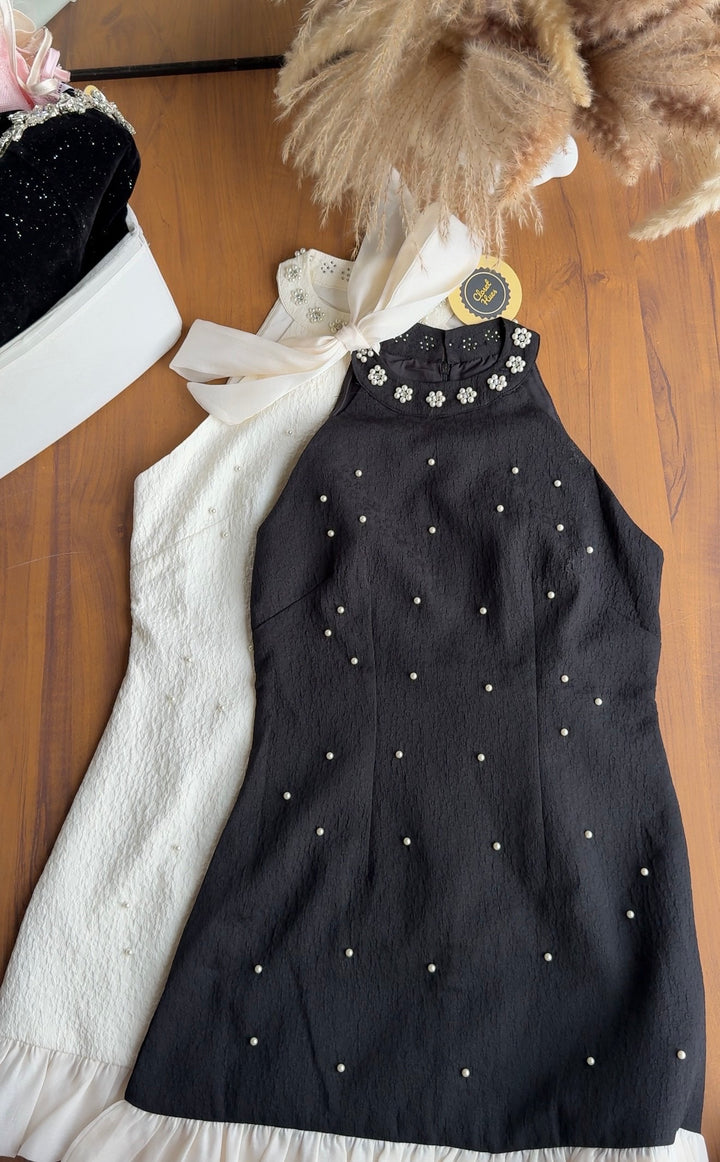 Ryan frill dress with scarf