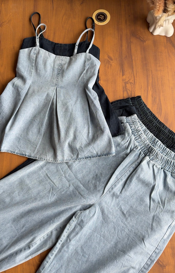 Ash denim coord set