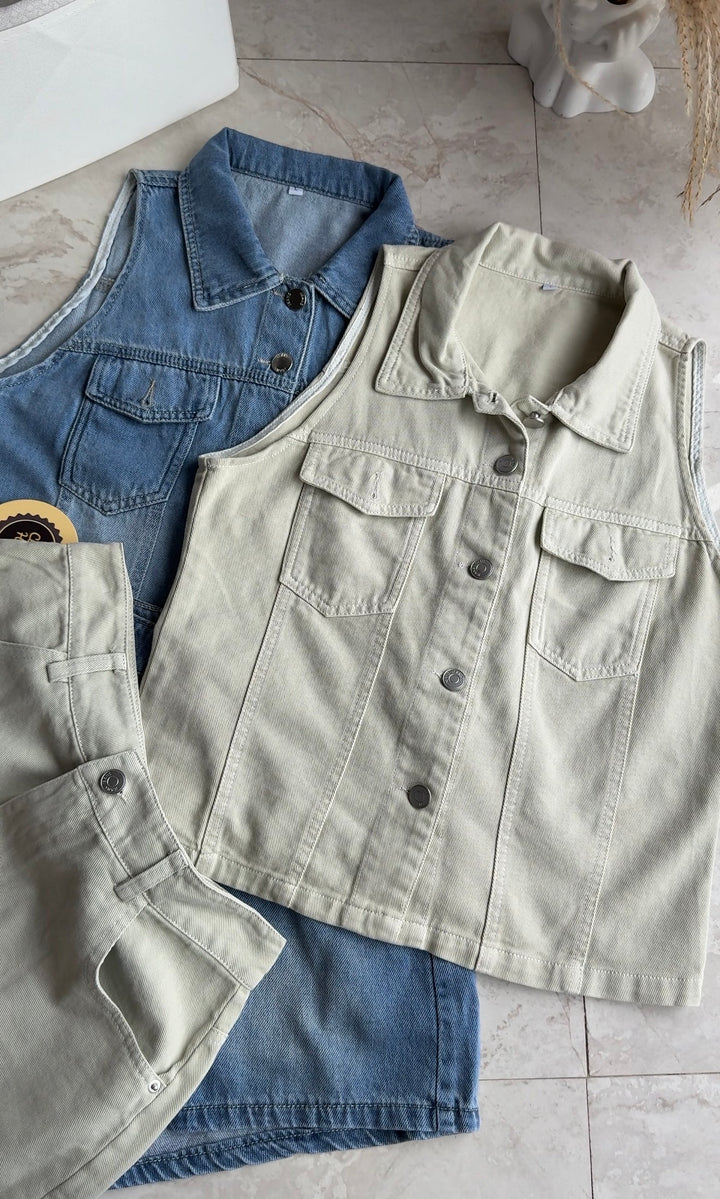 Melvin denim coord set