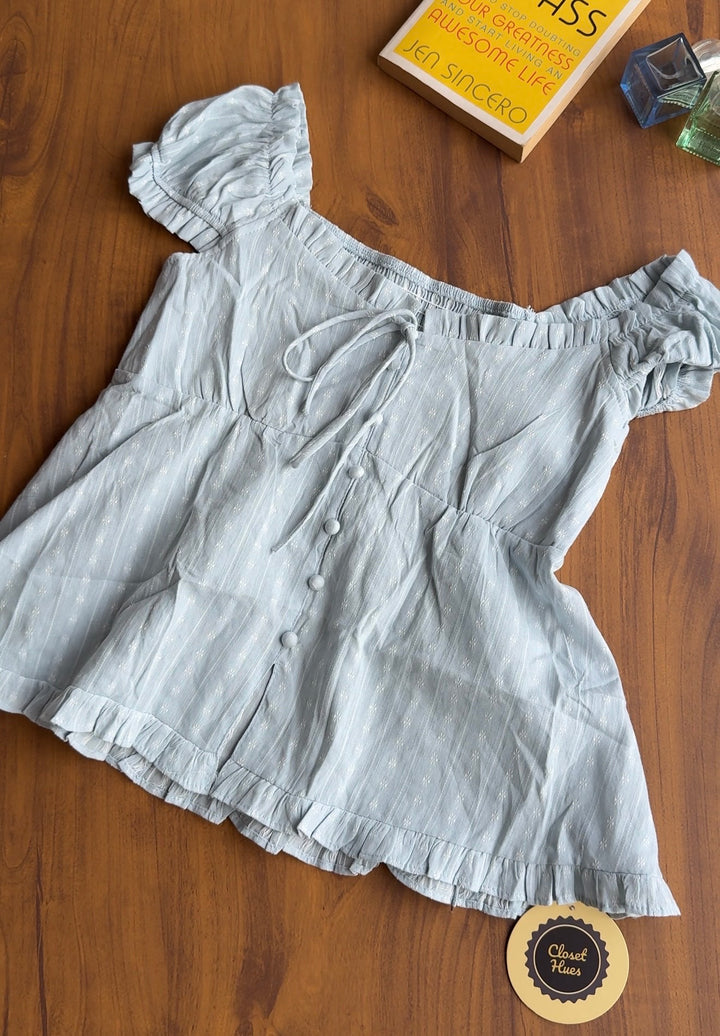 Kimberly buttoned top