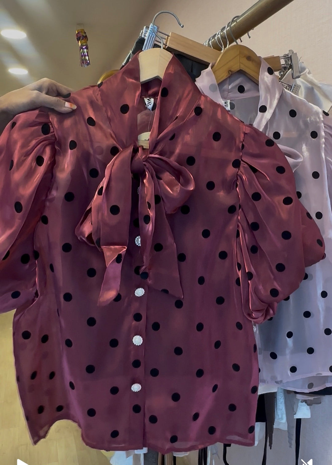 Dwight polka dot top