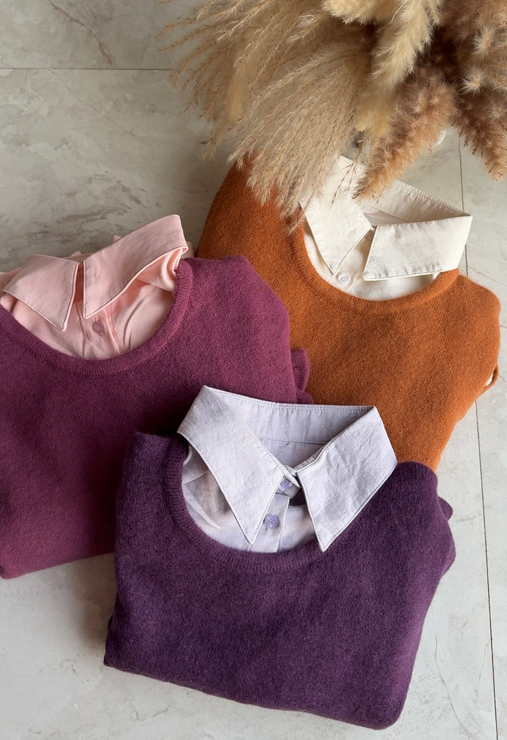 Maple sweater vest and shirt set