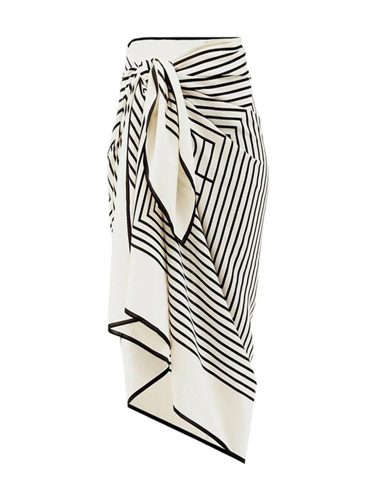 Lovette black and white three piece swimsuit