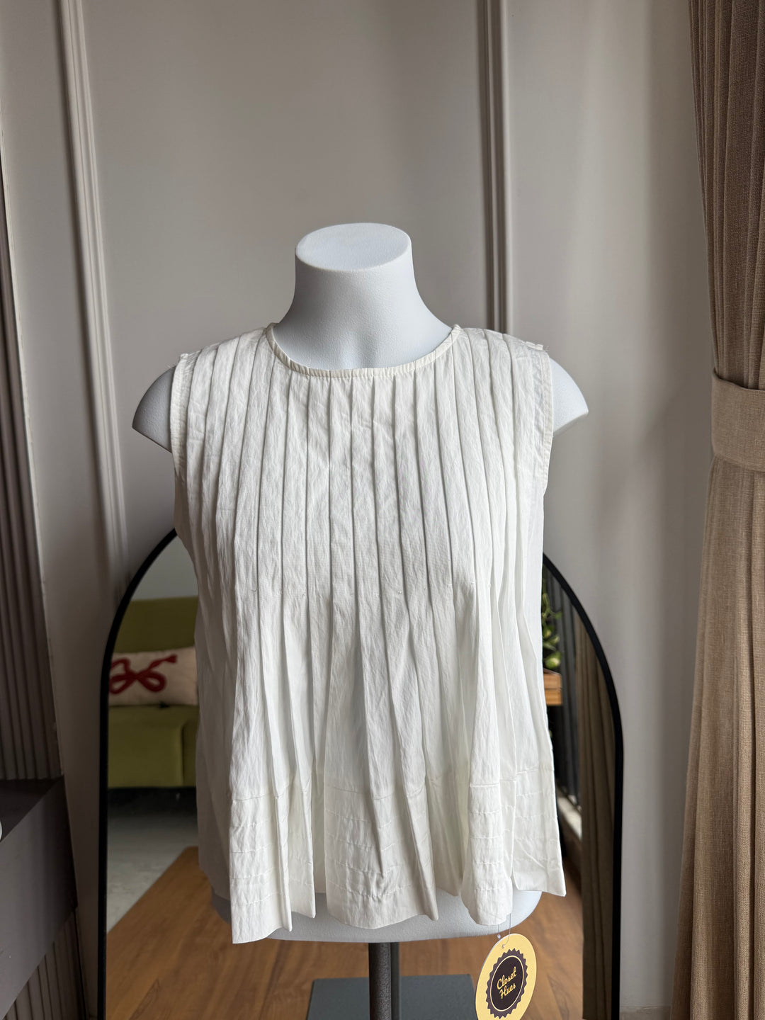 Connor pleated top