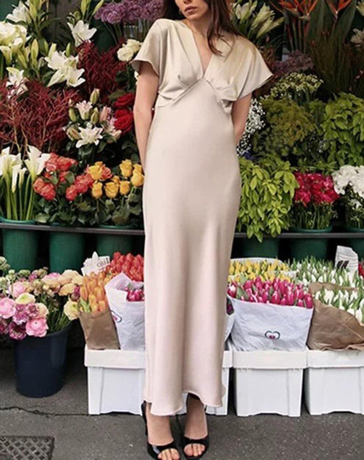 Bridgerton silk satin dress