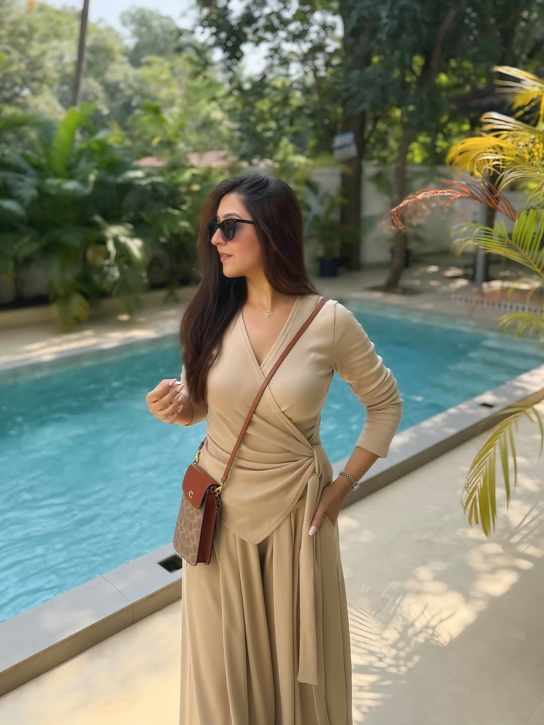 Bella crisscross tie tracksuit