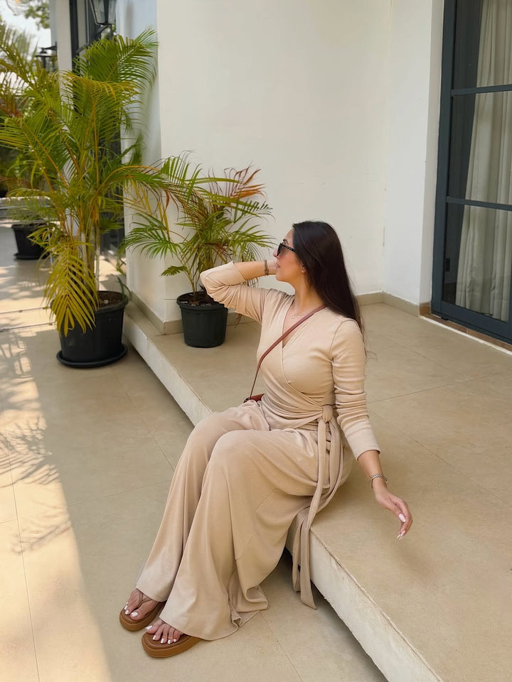 Bella crisscross tie tracksuit