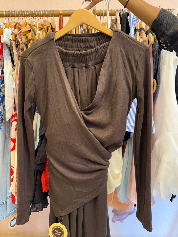 Bella crisscross tie tracksuit