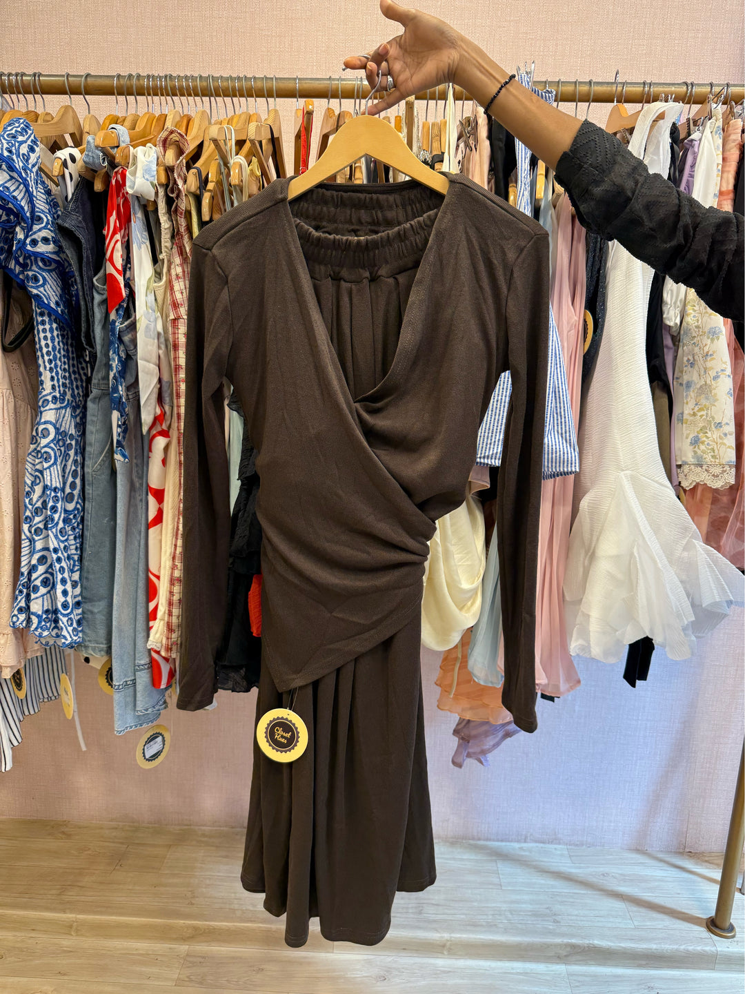 Bella crisscross tie tracksuit